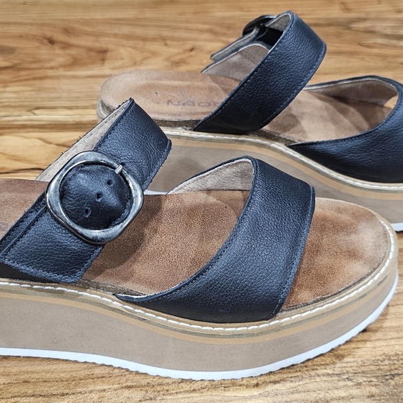 Naot Black and Brown Women's Sandals - Picture 2 of 5